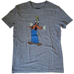 Disney Heather Gray  Goofy Graphic Crewneck Short Sleeve T-Shirt